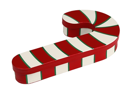 Candy Cane Gift Box with Sugar Free Assorted Candy