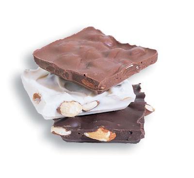 Asst. Milk Dark & White Almond Bark Squares Sugar Free