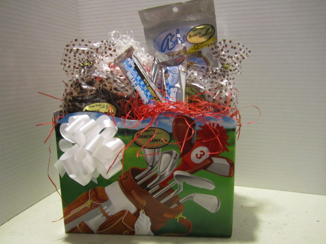 Golf design Gift Basket Sugar Free