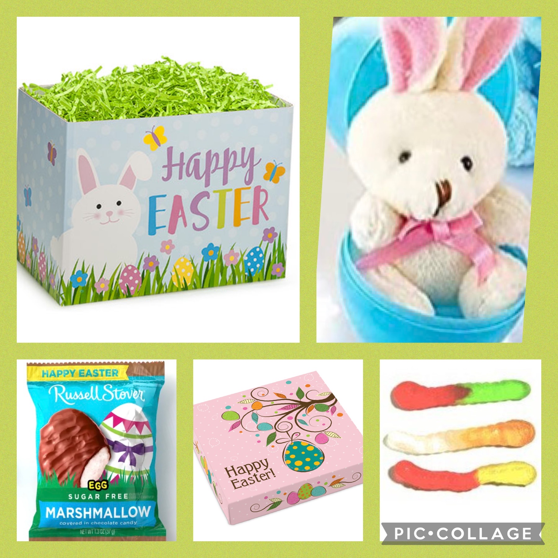 Happy Happy Easter Gift Basket Sugar Free