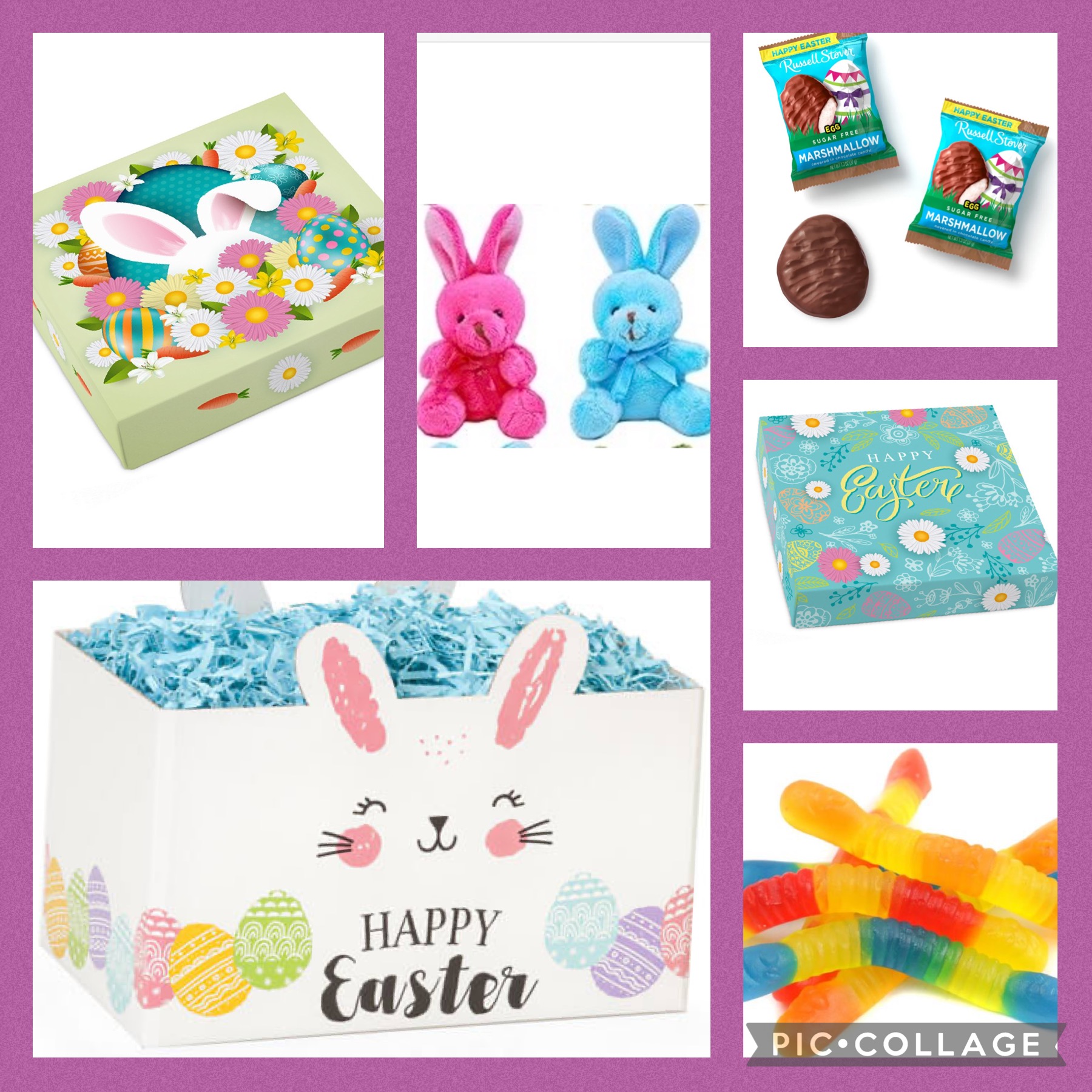 Happy Happy Easter Gift Basket Sugar Free