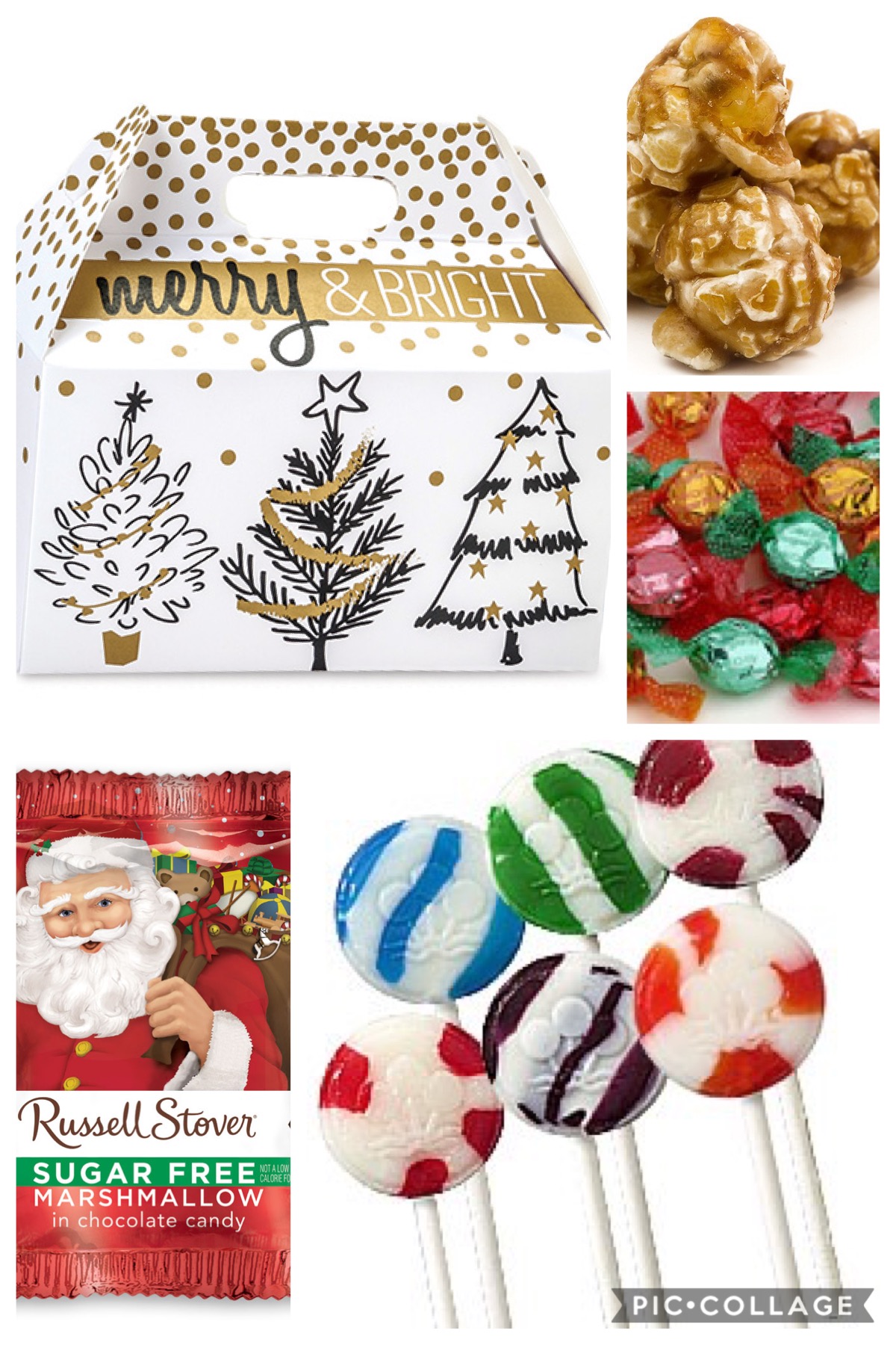 Merry & Bright Christmas Gift basket Sugar Free