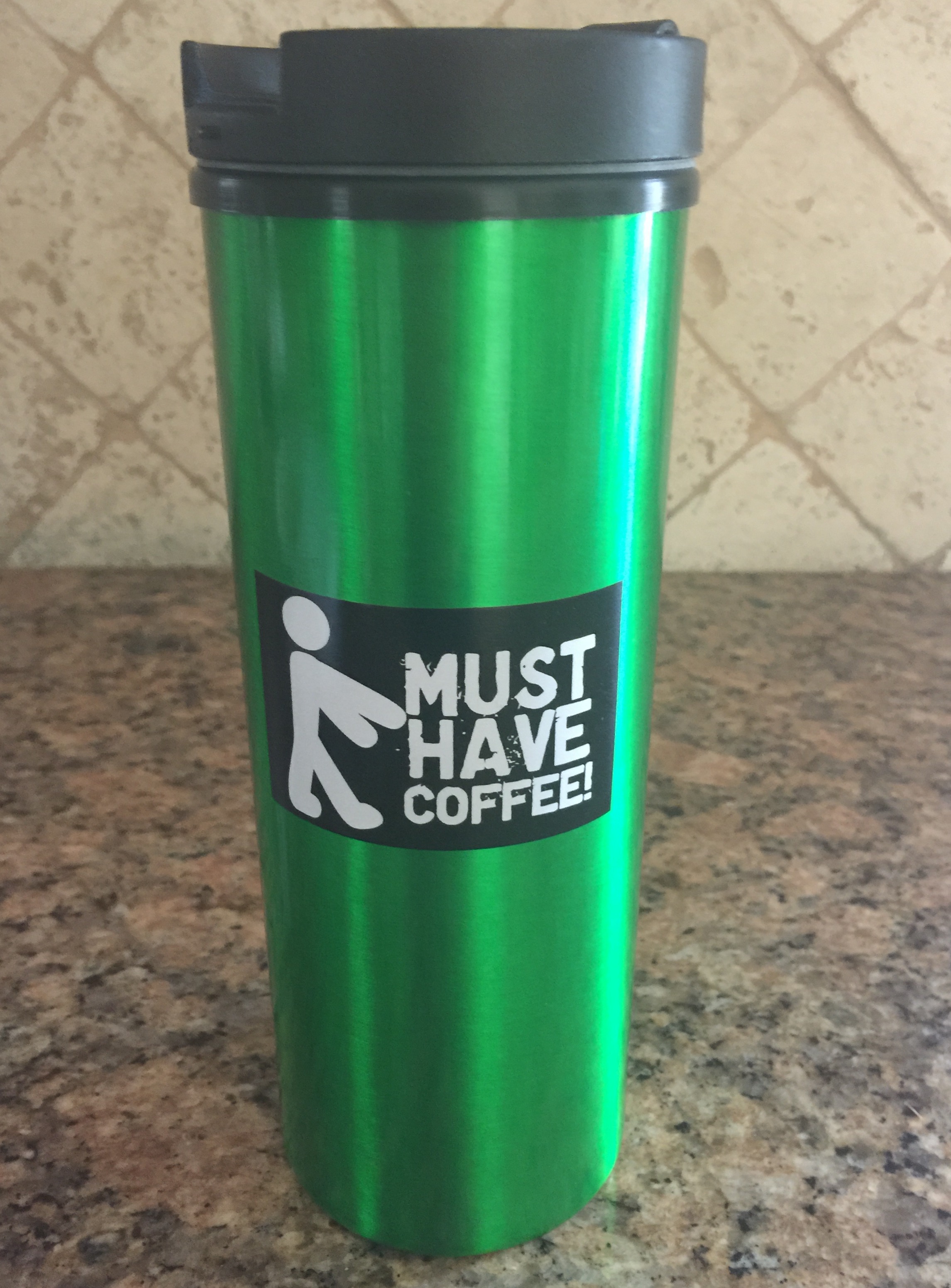 Must Have Coffee Travel Mug with Coffee sugar free hard candies