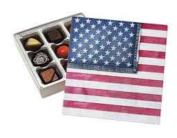 American Flag Assorted Chocolate Gift Box Sugar Free