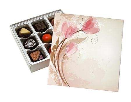 Our Favorite Gift Box 1/2 pound box of Milk & Dark Chocolate Cordial Cherries Sugar Free