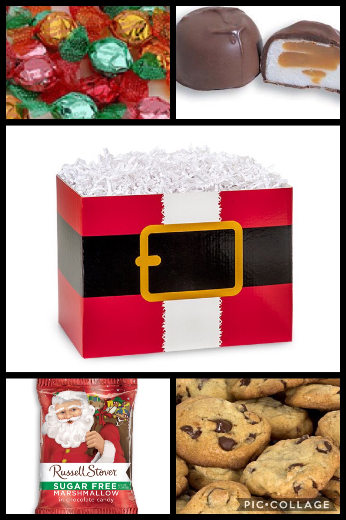 Santa's Ho Ho Ho Gift Basket Sugar Free