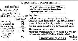 Bridge Mix Chocolate covered Sugar Free