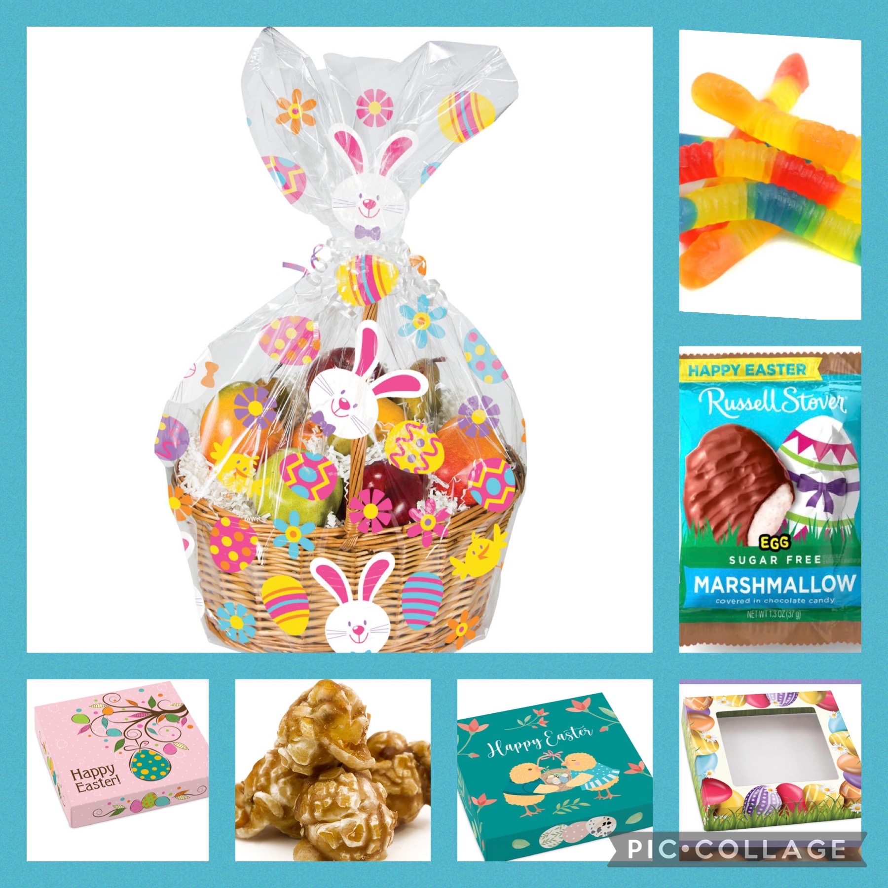 Easter Bunny Basket of Treats Sugar Free