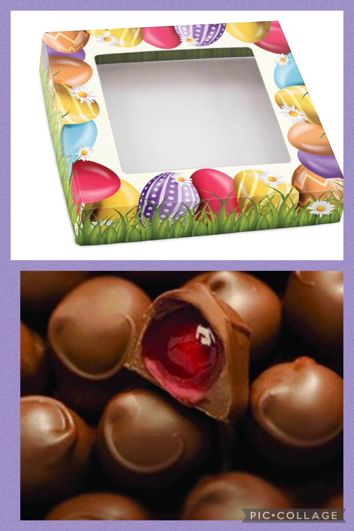 Egg Around Happy Easter Gift Box with Assorted Sugar Free Cordial Cherries