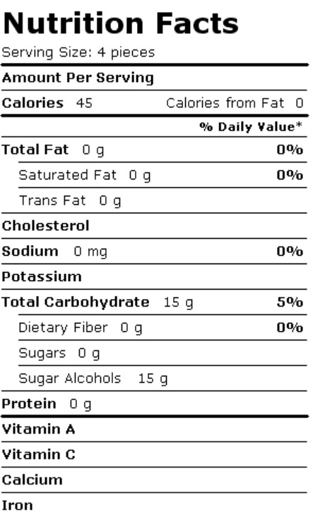 Starlight Mints Sugar Free