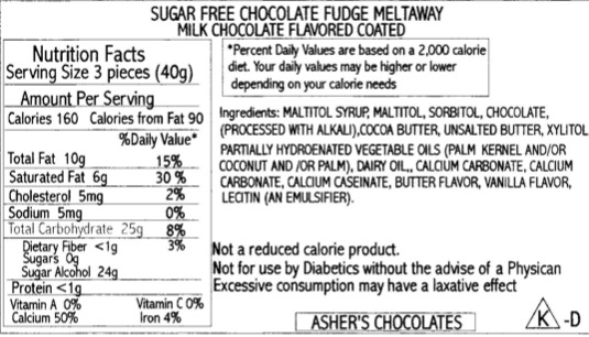 Chocolate Fudge Meltaway Sugar Free