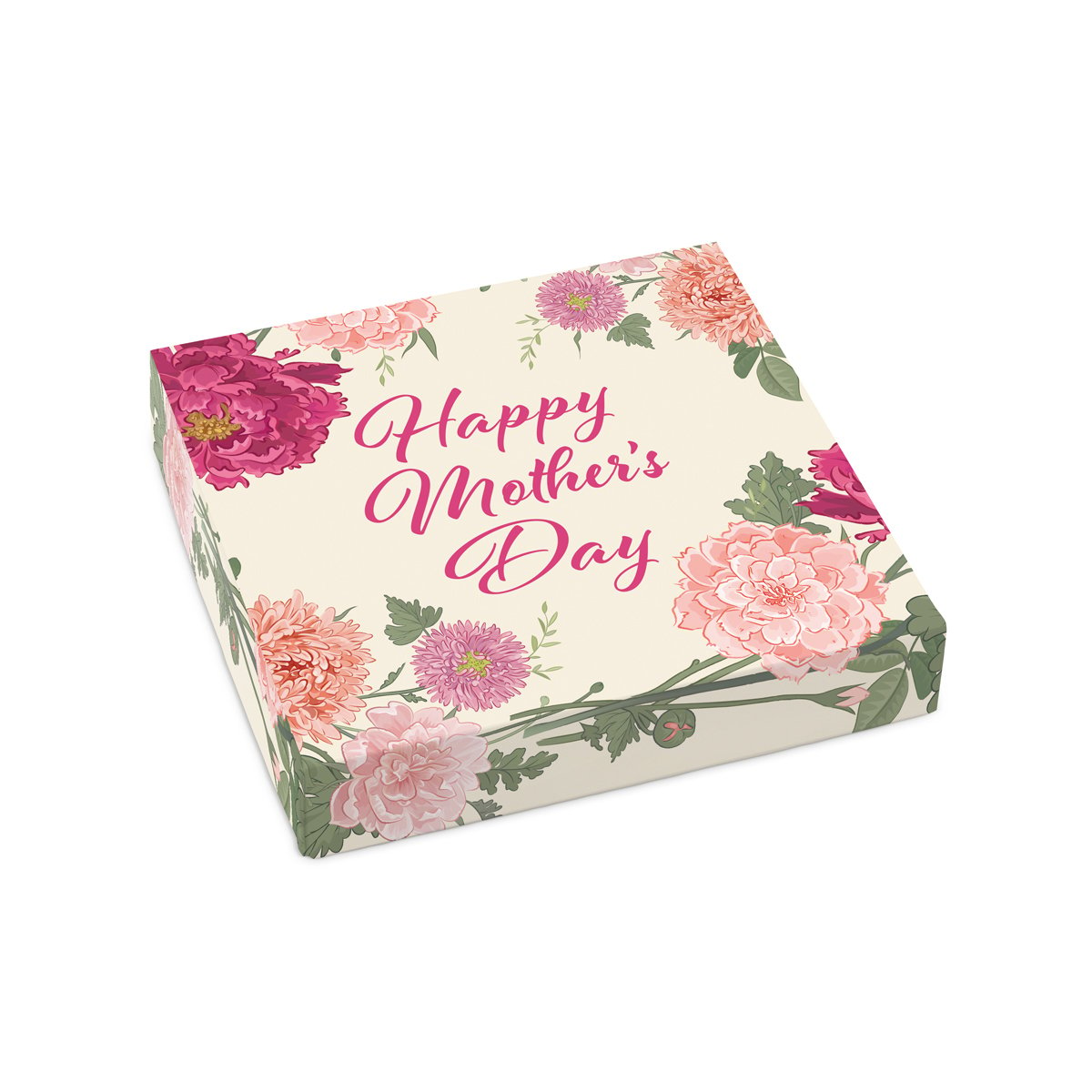 Happy Mother's Day Flower Gift Box Sugar Free Assorted Chocolates for Mom