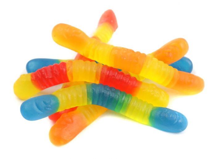 Gummi Mini Fruit Worms Sugar Free