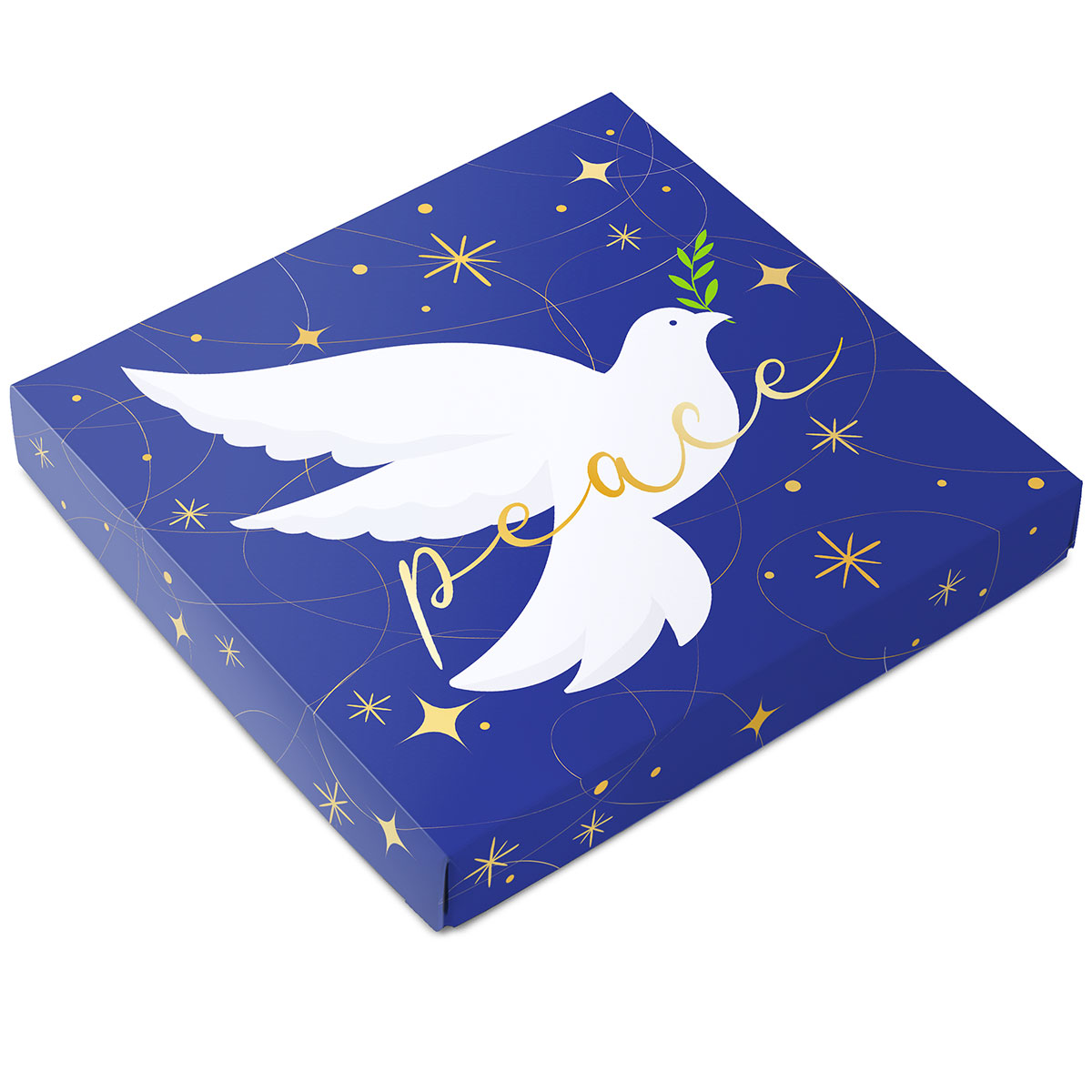 Peace on Earth Gift Box with Milk and Dark Cordial Cherries Sugar Free