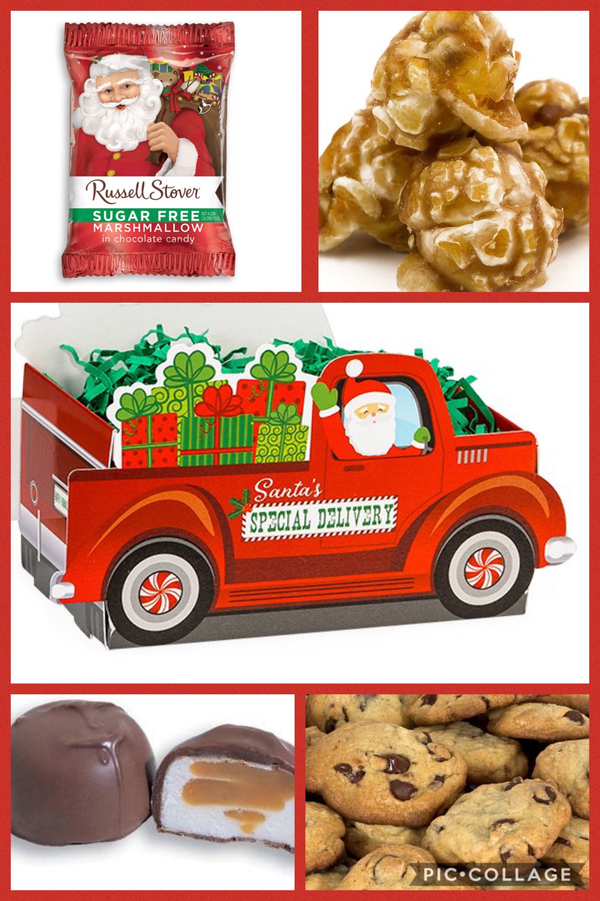 Santa's Special Delivery Basket Box Sugar Free