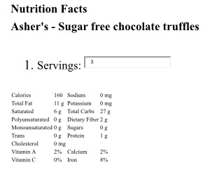 Mint Chocolate Truffle Sugar Free