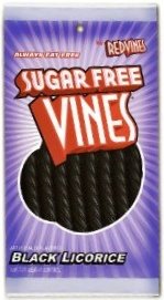 Vines Sugar Free Black Licorice Twist 5oz bag